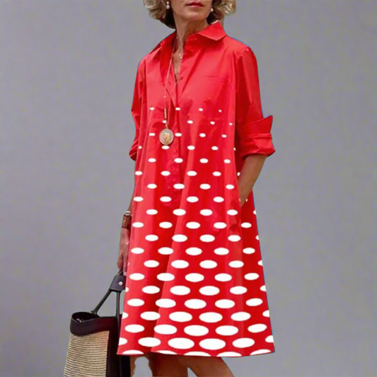 MARINA – RETRO-CHIC POCKET MIDI DRESS