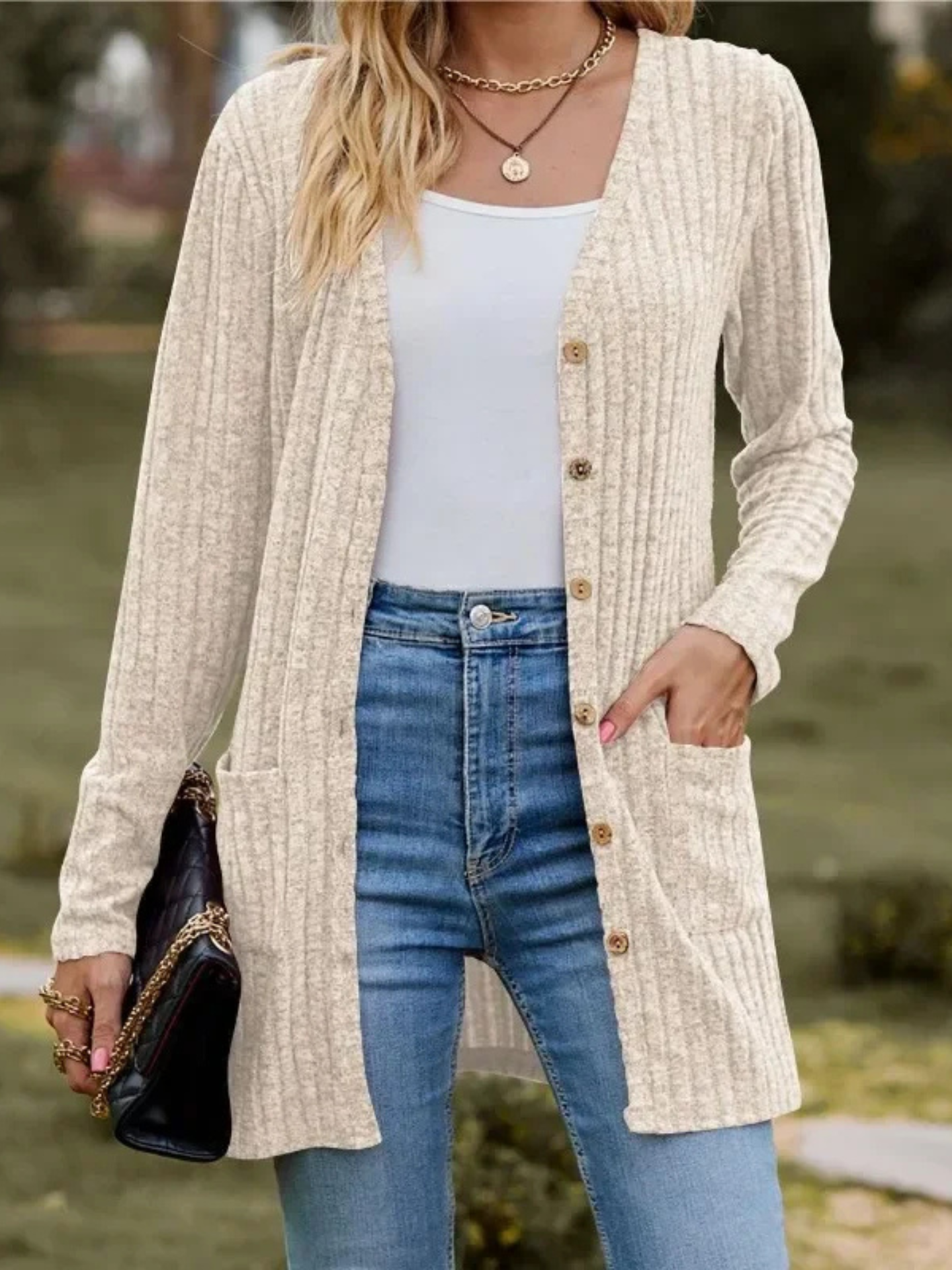 THE MARIELLE | LONGLINE KNIT CARDIGAN