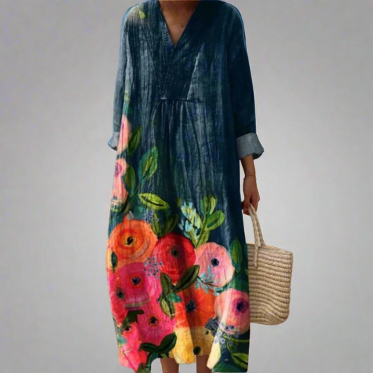 Floral Maxi Dress - Soft Cotton Summer Dresses for Vibrant Style