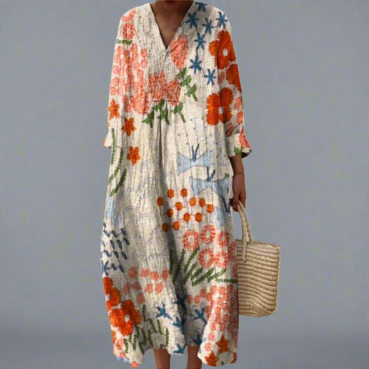 Floral Maxi Dress - Soft Cotton Summer Dresses for Vibrant Style