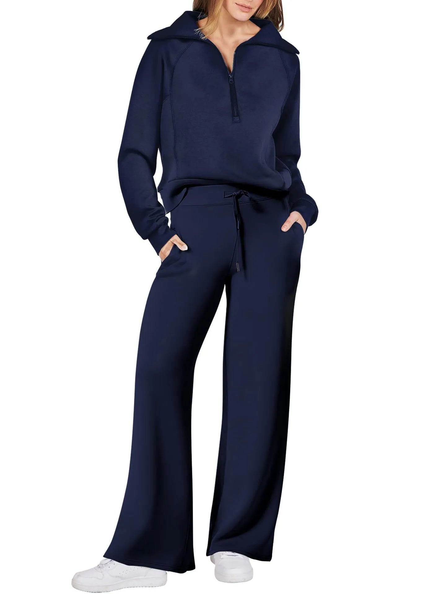 LIORA – ZIP-COLLAR LOUNGE SET