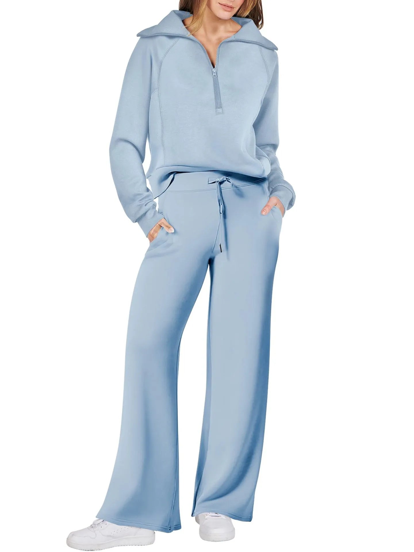 LIORA – ZIP-COLLAR LOUNGE SET