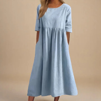 AMARIS | ELEGANT LOOSE-FIT MAXI DRESS