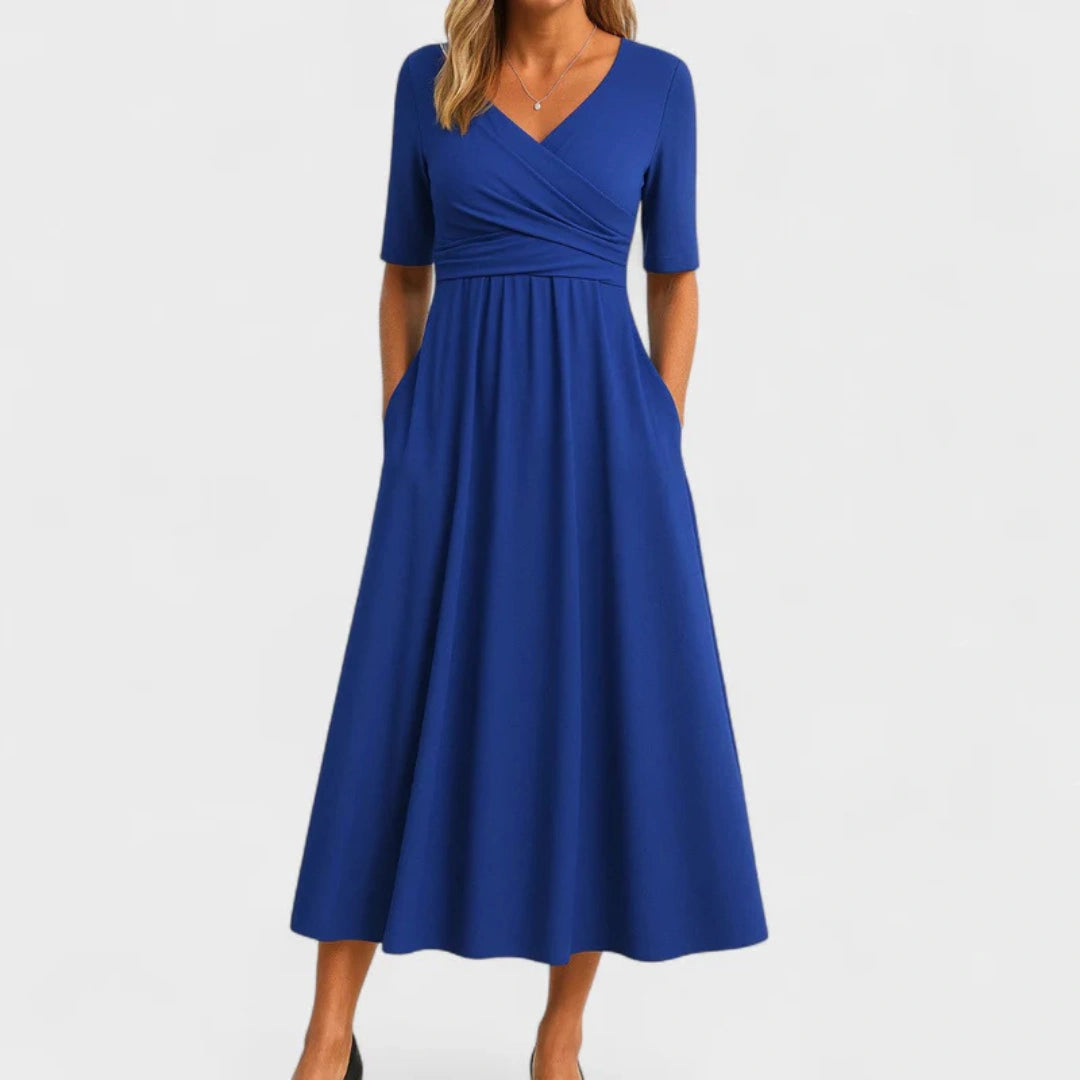 THE MARIBEL | PLEATED DAY DRESS