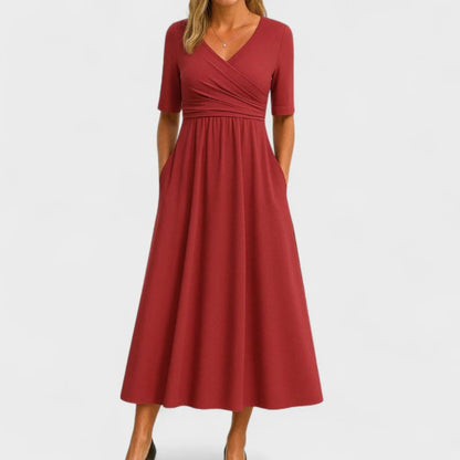 THE MARIBEL | PLEATED DAY DRESS