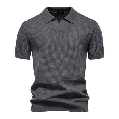 EDEN | TEXTURED POLO SHIRT