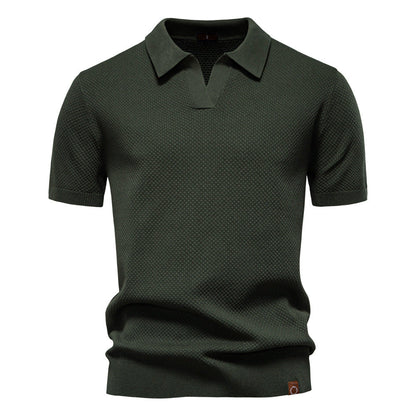 EDEN | TEXTURED POLO SHIRT