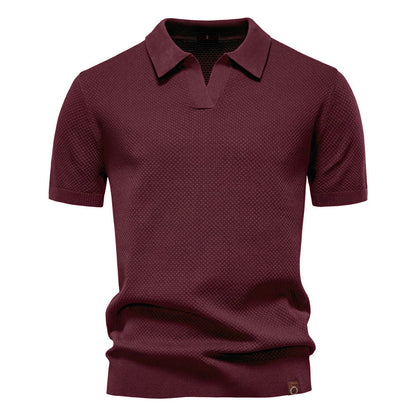 EDEN | TEXTURED POLO SHIRT