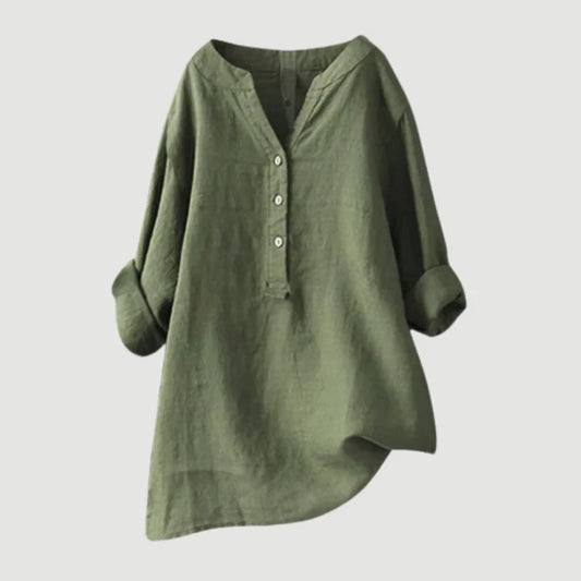 ANNELISE | BREEZY BUTTON-FRONT SHIRT