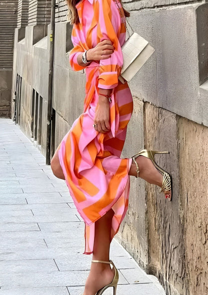 JULIETTE – ELEGANT WRAP SHIRT DRESS