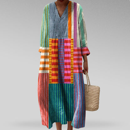 CELESTE | COLORBLOCK MAXI DRESS
