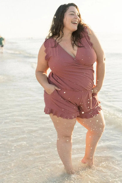 LUCINA DRAPE – TUMMY CONTROL SWIMSUIT