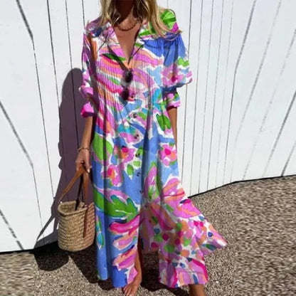 ISLA – BOHO PUFF SLEEVE MAXI DRESS