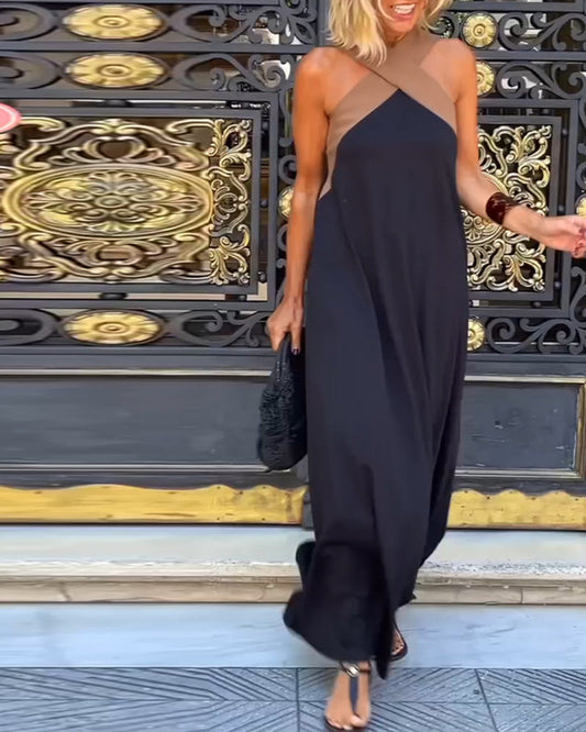 LYVÉ | CROSS NECK DRESS