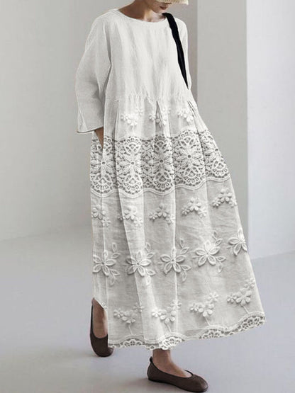 AYLÉA™ | LACE PRINTED DRESS
