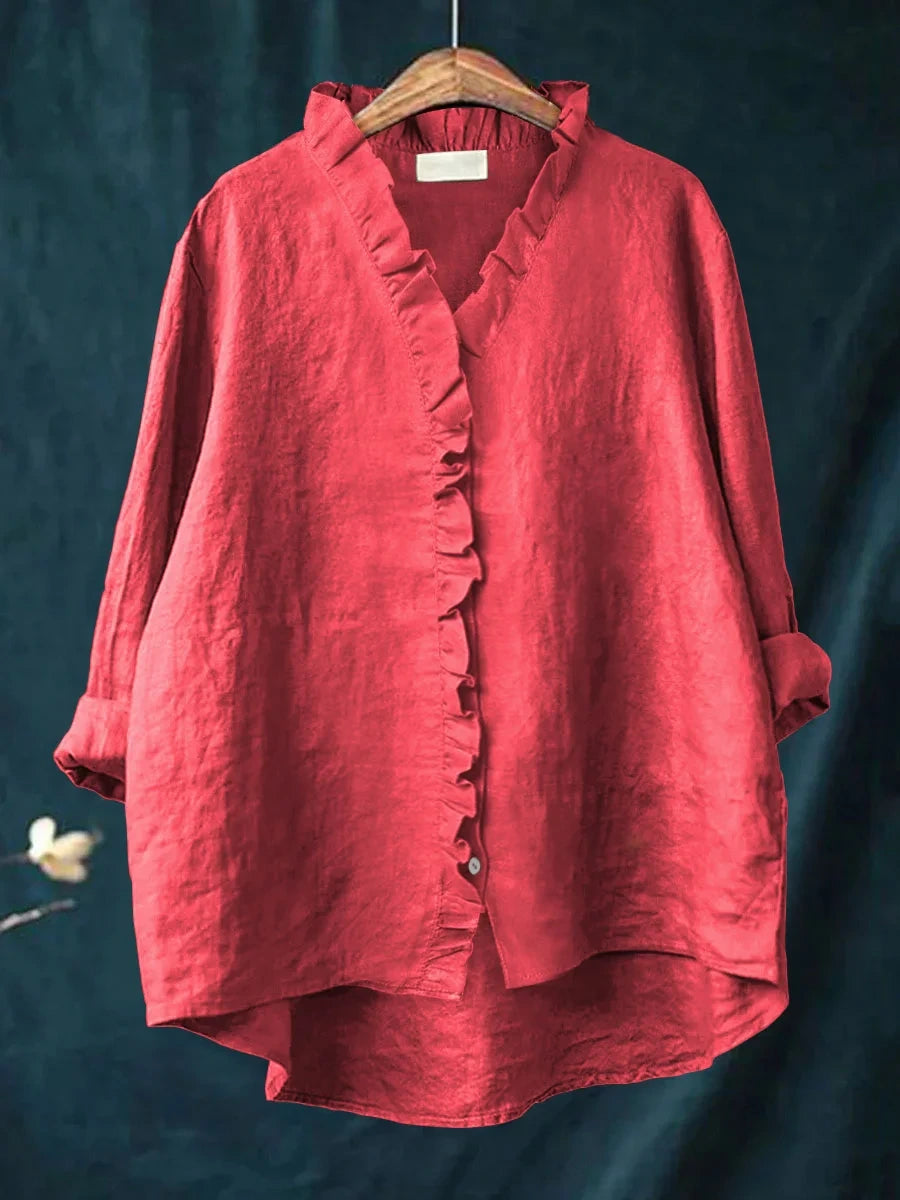 RHEA | RUFFLED SHIRT