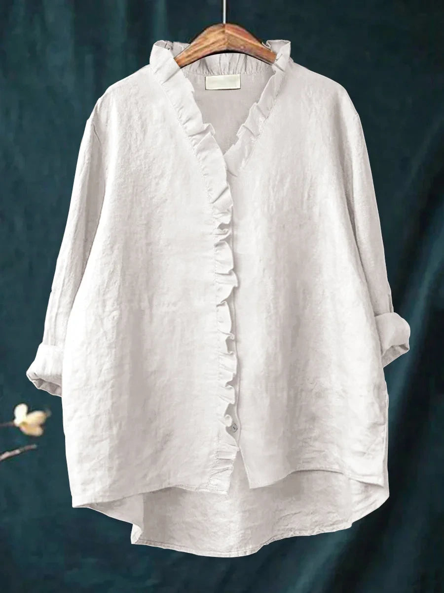 RHEA | RUFFLED SHIRT