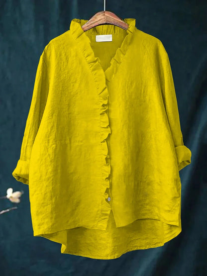 RHEA | RUFFLED SHIRT