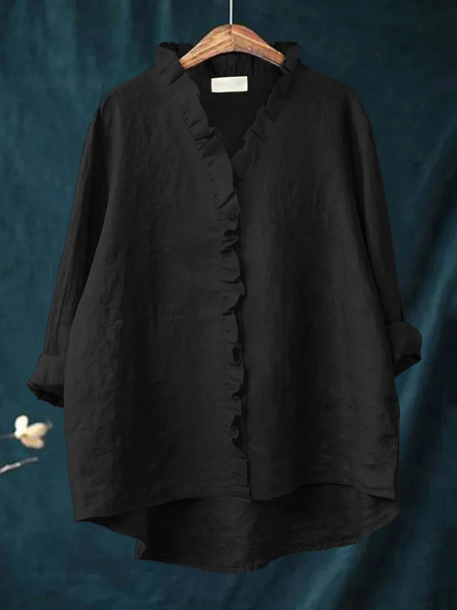 RHEA | RUFFLED SHIRT