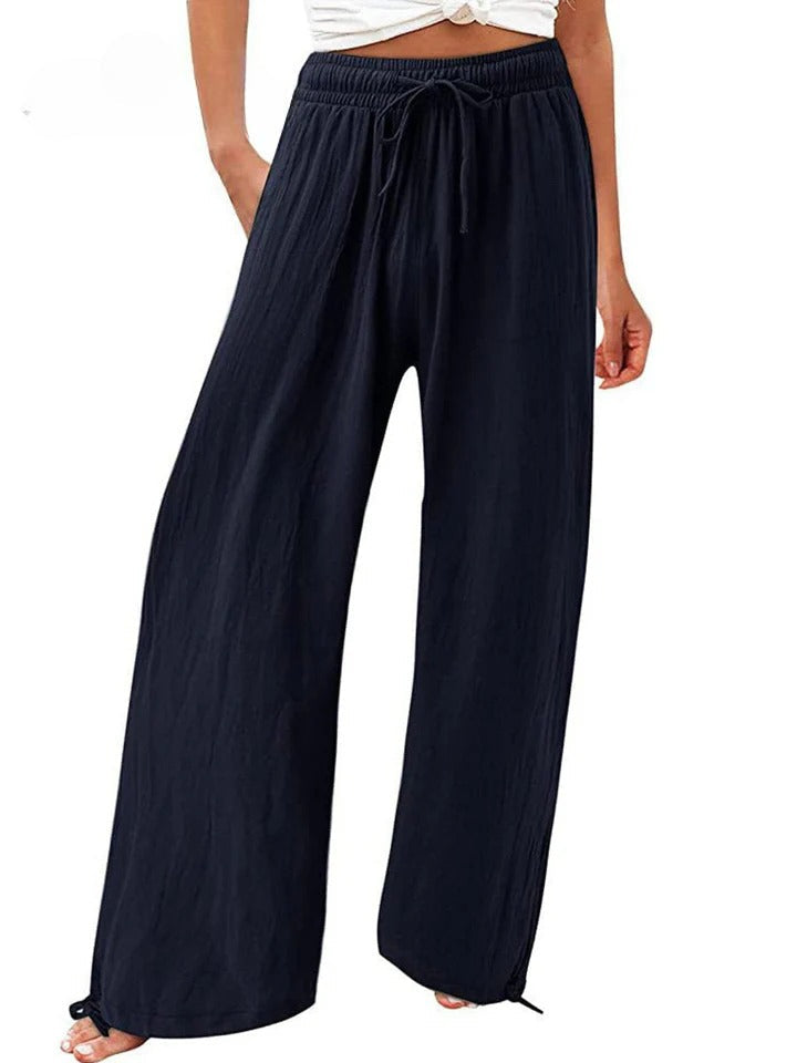MAELIS – COTTON LINEN LOOSE WIDE LEG PANTS