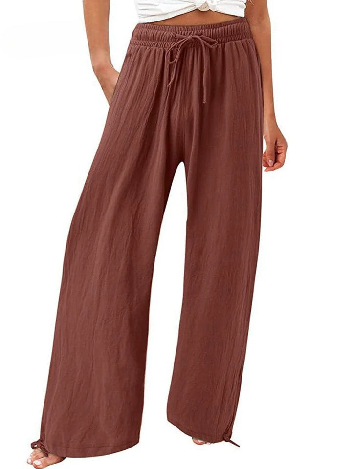 MAELIS – COTTON LINEN LOOSE WIDE LEG PANTS