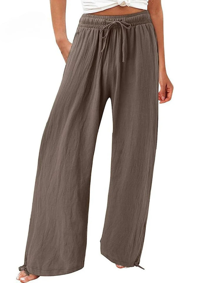 MAELIS – COTTON LINEN LOOSE WIDE LEG PANTS