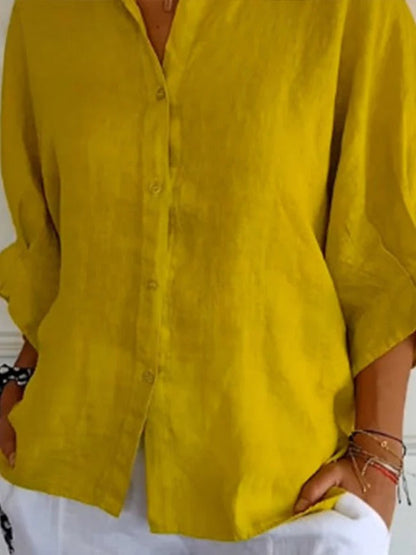 CALLARA – LACE-UP RELAXED SHIRT