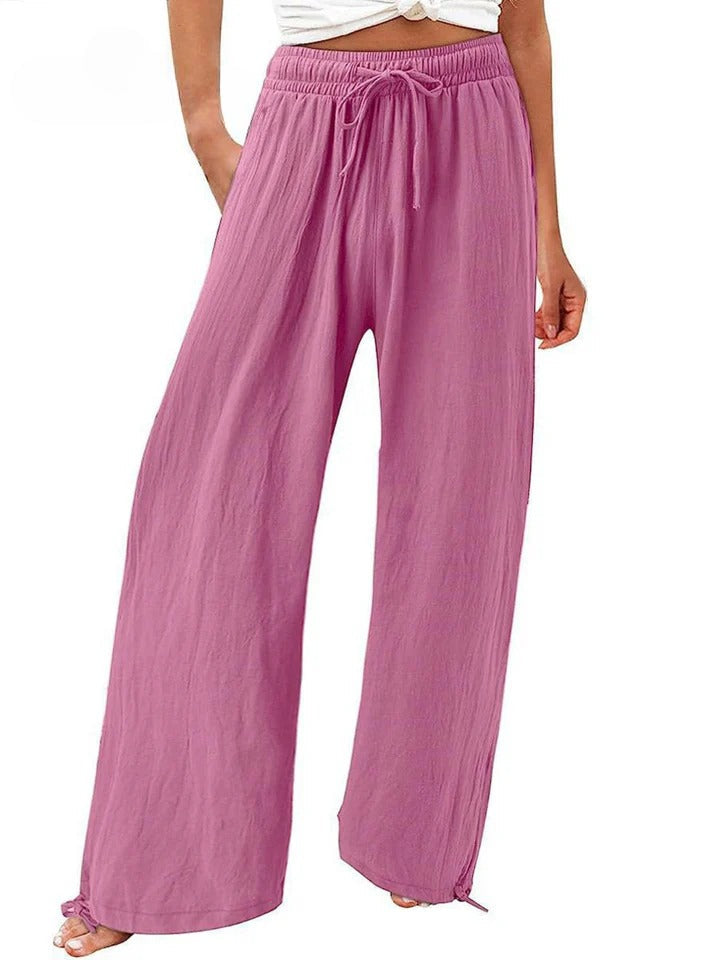 MAELIS – COTTON LINEN LOOSE WIDE LEG PANTS