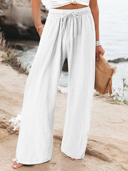 MAELIS – COTTON LINEN LOOSE WIDE LEG PANTS