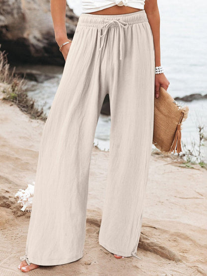 MAELIS – COTTON LINEN LOOSE WIDE LEG PANTS