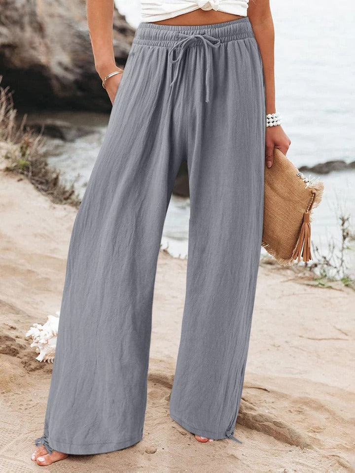 MAELIS – COTTON LINEN LOOSE WIDE LEG PANTS
