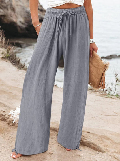 MAELIS – COTTON LINEN LOOSE WIDE LEG PANTS
