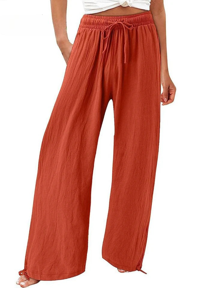 MAELIS – COTTON LINEN LOOSE WIDE LEG PANTS